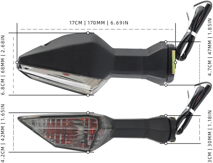 ya 7 8.24 baidi Rear Turn Signal Light Indicator for Kawasaki Z1000SX ER-6F Ninja ZX-6R ZX-25R