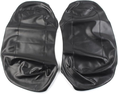 ya 11 9.14 baidiSaddlebag Speaker Lid Covers Plain PU Leather for Harley Touring FLH FLT 2014-UP