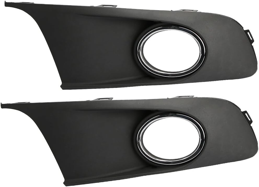ya 14 9.20 zhengce for VW TOURAN 2010-2013 FRONT BUMPER FOG LIGHT GRILLES COVER BLACK LEFT + R-1