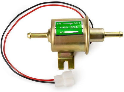 ya 5 8.10 1PC HEP-02AElectric Fuel Pump Universal Inline Low Pressure Gas Diesel 12V New