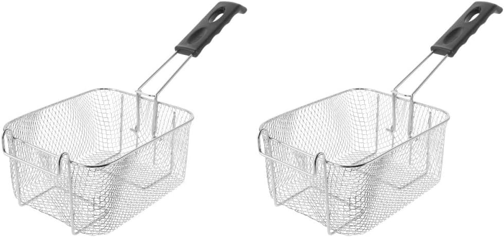ya 14 9.20 baidi Set of 2 Stainless Steel Frying S n Net Deep Fryer Strainer Basket-1