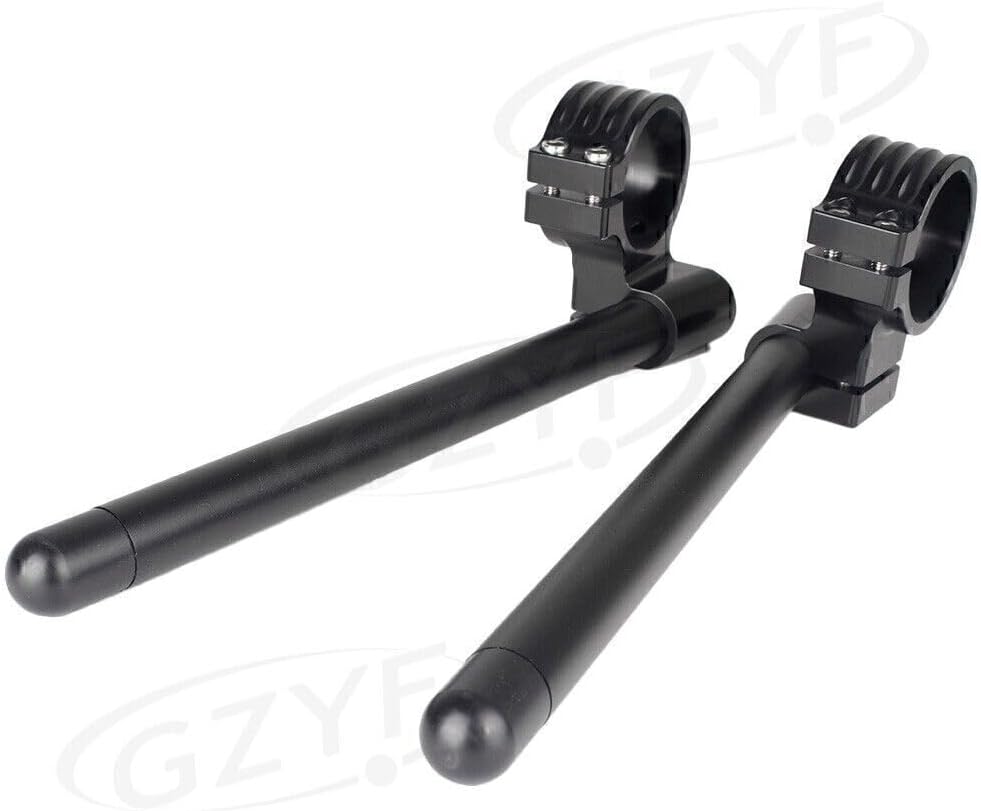ya 6 8.14 2x 46mm LCNC Fork Clip-ons Handle Grip Handlebar Universal Motorcycle 3 Colors