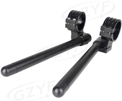 ya 6 8.14 2x 46mm LCNC Fork Clip-ons Handle Grip Handlebar Universal Motorcycle 3 Colors
