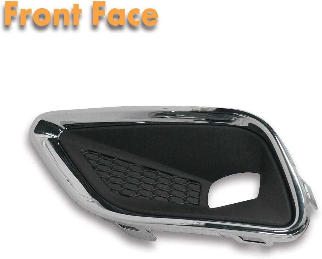 ya 4 8.10 1Pcs Chrome Front Left Fog Light Cover Bezel Trim for Jeep Cherokee 2019-2020