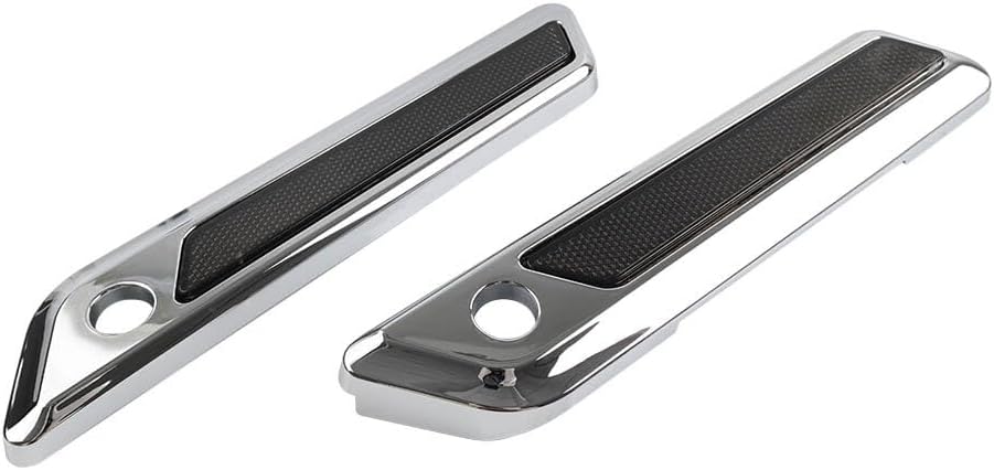 ya 12 10.8 baidi for Harley Touring Electra Glide Road King Saddle Bag Hinge Latch Covers Chrome