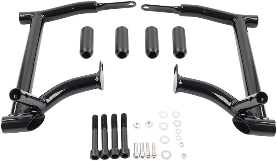 ya 4 8.8.2 Saddlebag Guard Rails Crash Bars Rear for Harley Road Street Glide FLHX 2014-24