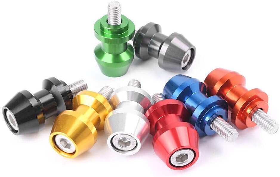 ya 11 9.14 zhengce for Yamaha YZF-R1 R6 R6S 2X 8MM Swingarm Swing Arm Spools Slider Stand Bobb