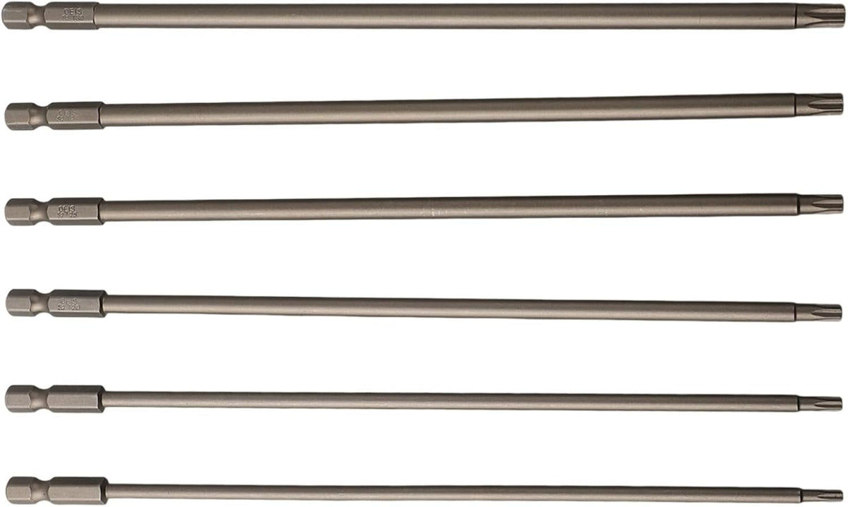 ya 26 10.21 baidi 6pcs/Set 150mm 1/4 Hex Shank Magnetic Cross Head Long Screwdriver Drill Bits-2