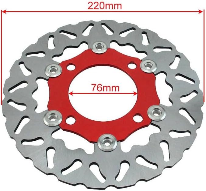 ya 13 9.15 baidi 220mm Floating Brake Disc Disk Rotor For Braaap Atomic Pitpro Pit Dirt Bike