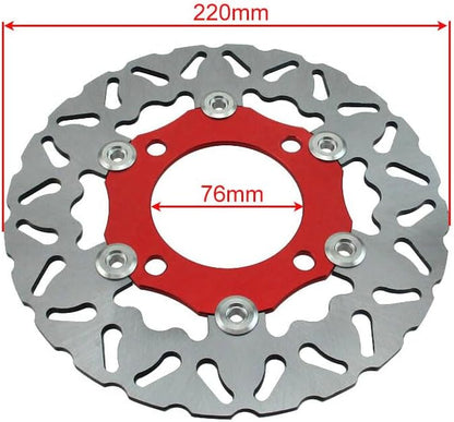 ya 13 9.15 baidi 220mm Floating Brake Disc Disk Rotor For Braaap Atomic Pitpro Pit Dirt Bike
