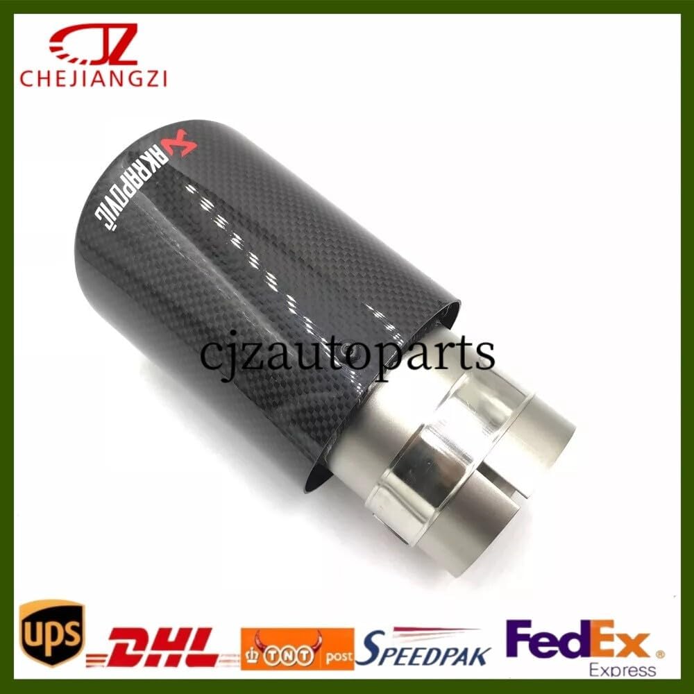 ya 6 8.24 baidi 1 PCS Akrapovic Glossy Carbon Fiber tip Pipe 3''/3.5''/4''/4.5'' Outlet