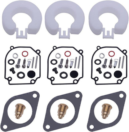 ya 2 8.15 New 3 Sets 6H1-W0093-01 Carburetor Repair Kit for Yamaha Outboard 2T 75-80-90HP