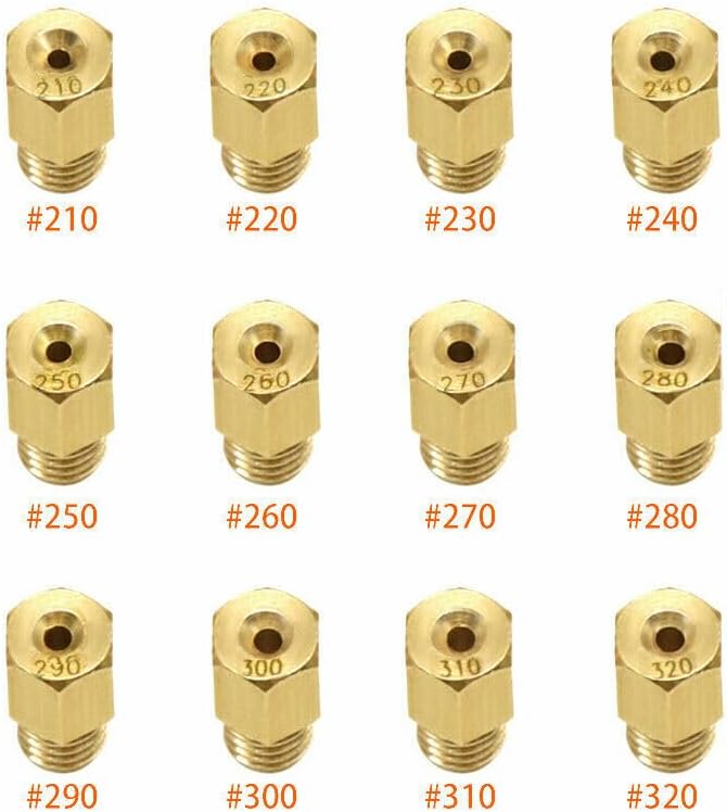 ya 2 8.15 12Pcs 210-320 Power Jets Main Jets VM TM Carb For Dirt Bike Moto ATV