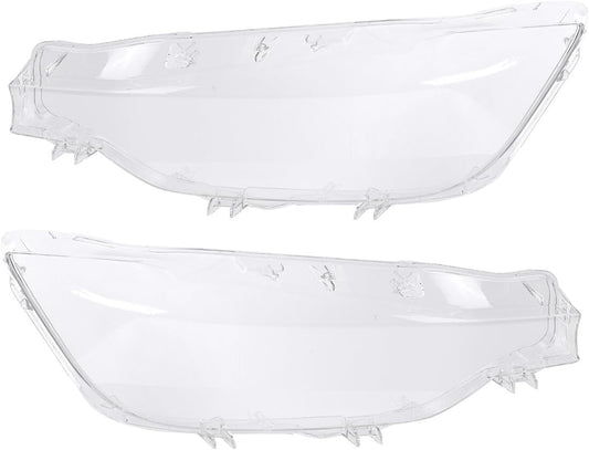 ya 4 8.10 2pcs Lampshade Lens Cover Transparent Headlight Transparent Suitable for BMW 3 Series F30 2016-18