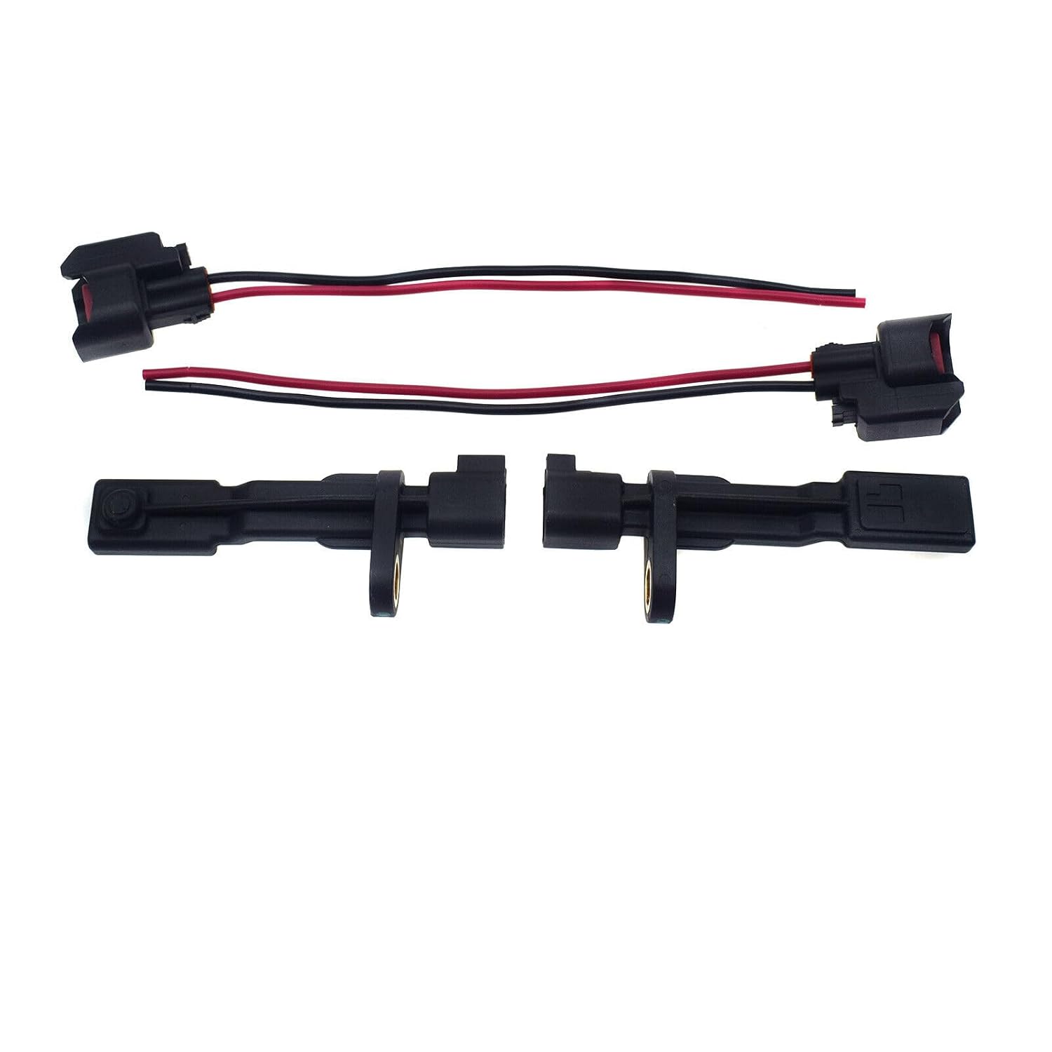 ya 2 8.15 4-Piece Wheel Speed Sensor with Plug for LH Right Hand, Suitable for Jeep Wrangler JK Liberty for Dodge