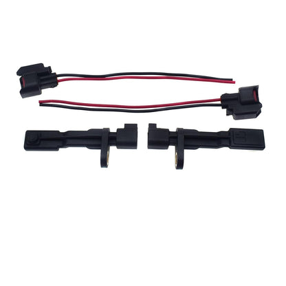 ya 2 8.15 4-Piece Wheel Speed Sensor with Plug for LH Right Hand, Suitable for Jeep Wrangler JK Liberty for Dodge