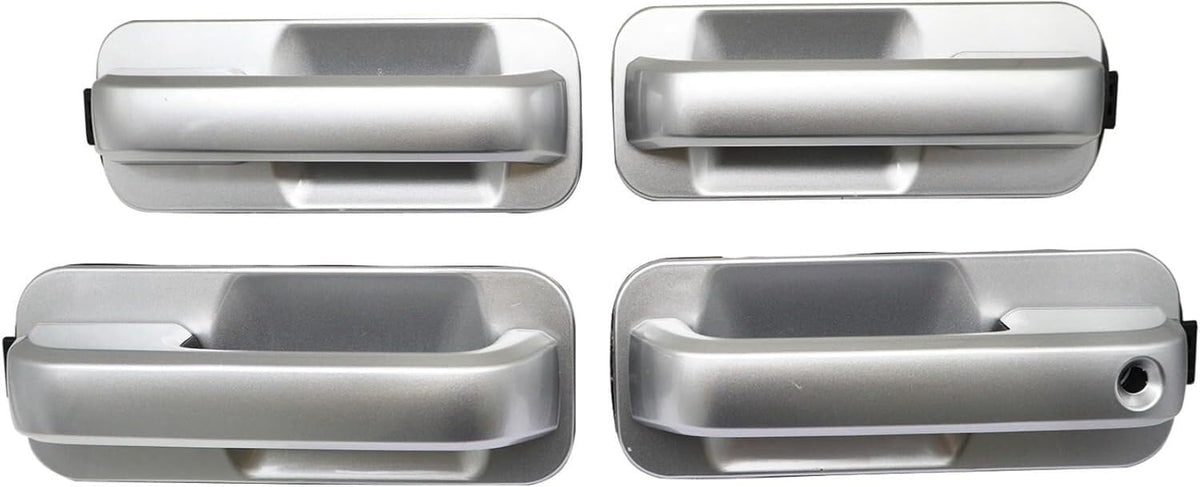 ya 10 9.16 baidi for Ford F150 2015-2020 Ingot Silver Door Handles Front & Rear 4 Pcs