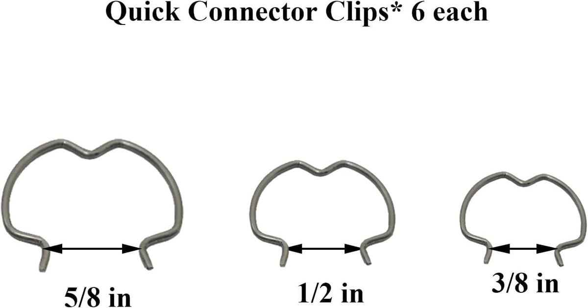 ya 10 9.16 baidi 18-Pack Quick Connector Clamp Transmission Oil Cooler Cable Clamp 6-3/8 Inch 1/2 Inch 5/8 Inch -