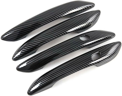 ya 10 9.16 baidi 4PCS Exterior Side Door Handle Cover Trim for Hyundai for Elantra 2021 Black