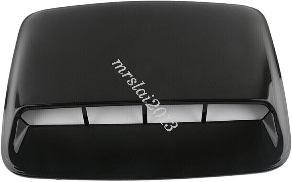 ya 4 8.14 Glossy Black Car Hood Scoop Cover Air Vent Flow Intake Decorative Bonnet Cover