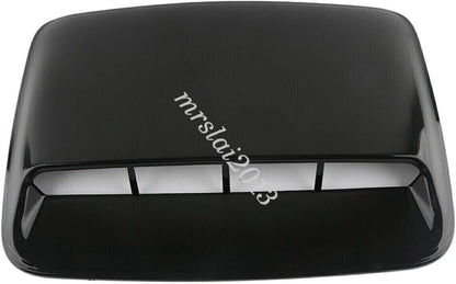 ya 4 8.14 Glossy Black Car Hood Scoop Cover Air Vent Flow Intake Decorative Bonnet Cover