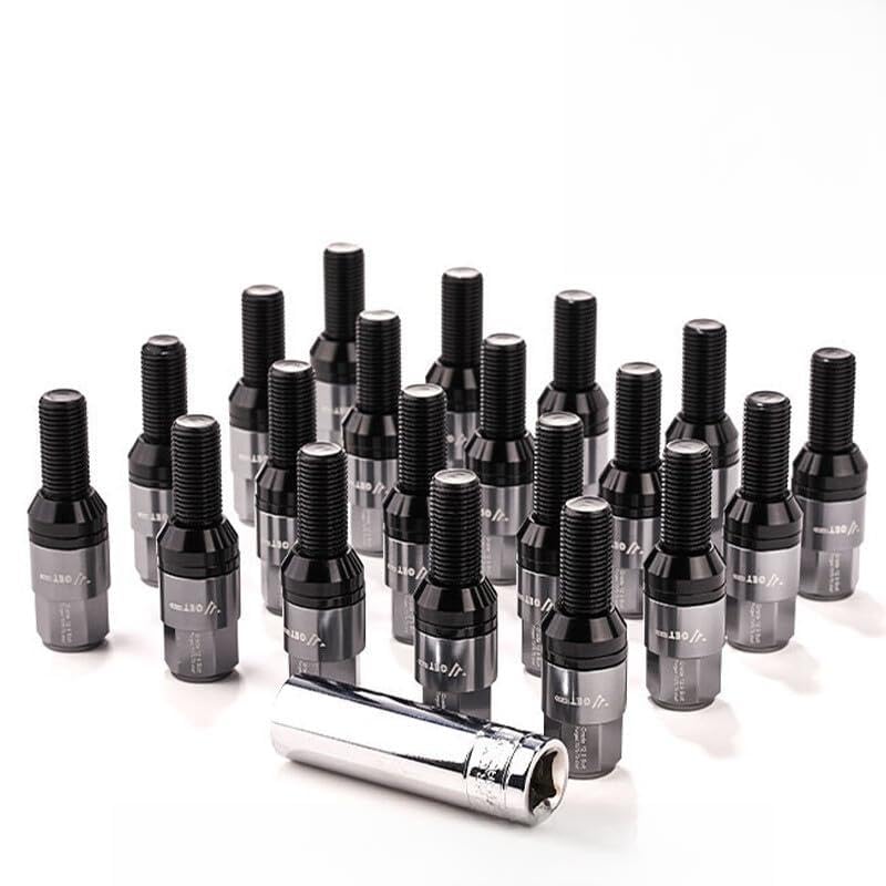 ya 10 9.16 baidi 20x M14x1.5 Wheel Lug Bolt Set 28mm Shank Ball for SEAT Studs for Audi for VW for Benz