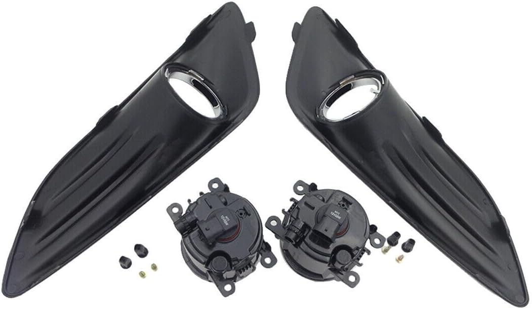ya 7 8.24 baidi LH&R Clear Lens Driving Fog Lamps Lights W/Covers Fit for Ford Fiesta 2013-2015