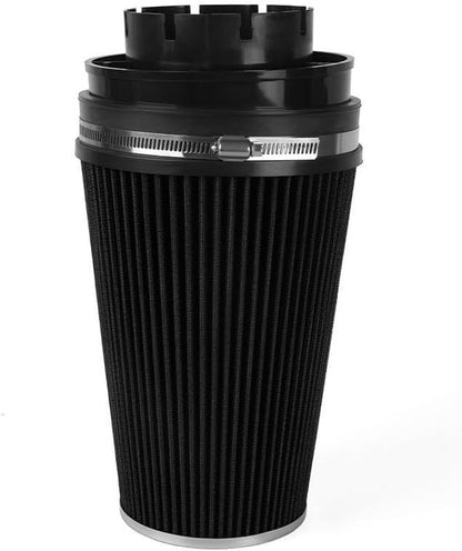 ya 13 9.15 baidi 4'' 102mm Long High Flow Inlet Cone Dry Filter Cold Air Intake Replacement