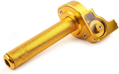 ya 6 8.24 baidi 7/8inch Motorcycle Handlebar CNC Hand Grip Twist Throttle Accelerator Gold