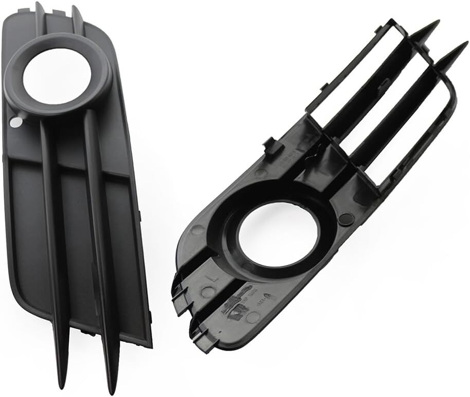 ya 9 10.24 Pair Front Bumper Fog Light Grille for Audi A6 C7 2012-2015 2014 2013