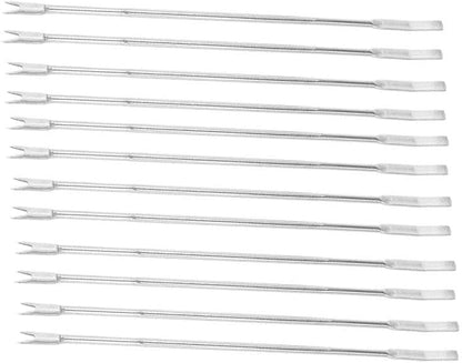 ya 14 9.20 baidi 12PCS Re ble Stainless Steel Shellfish Seafood Forks Nut Picks Seafood Tools-1