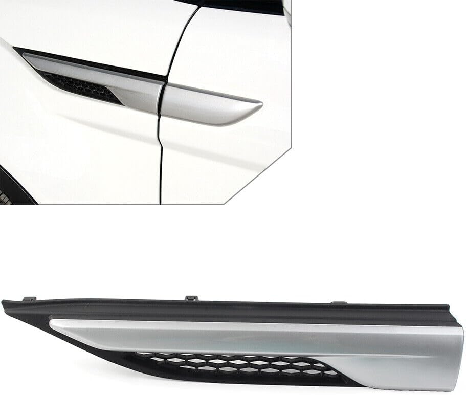 ya 4 8.14 Fit for Land Rover for Range Rover Evoque 2012-19 Silver Left Side Wing Vent Fender Trim