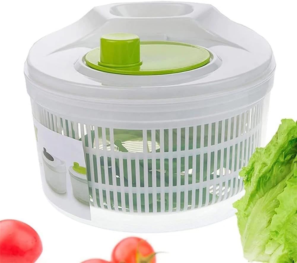 ya 14 9.20 baidi 5L Salad Spinner Vegetables Leaf Lettuce Dryer Drainer Fruit Wash Clean Basket-1