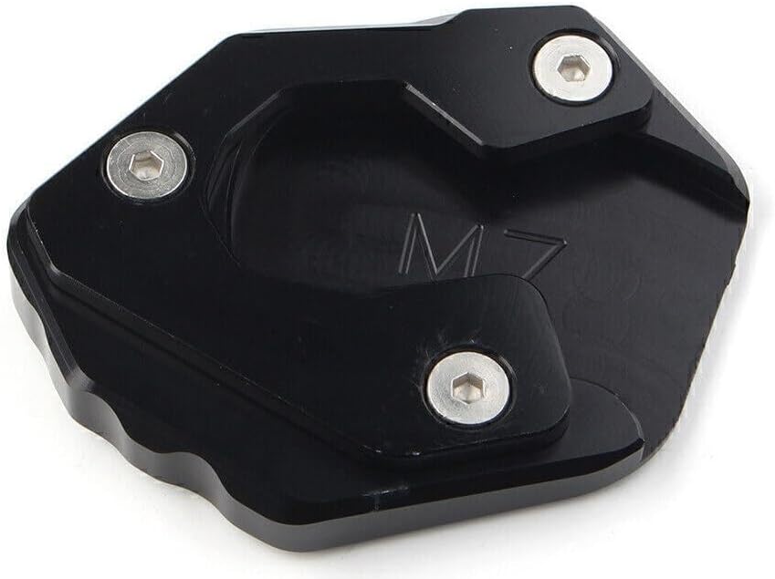 ya 5 8.24 baidi Morocycle Kickstand Side Stand Extension Plate Pad for Yamaha MT-07 FZ-07 Black