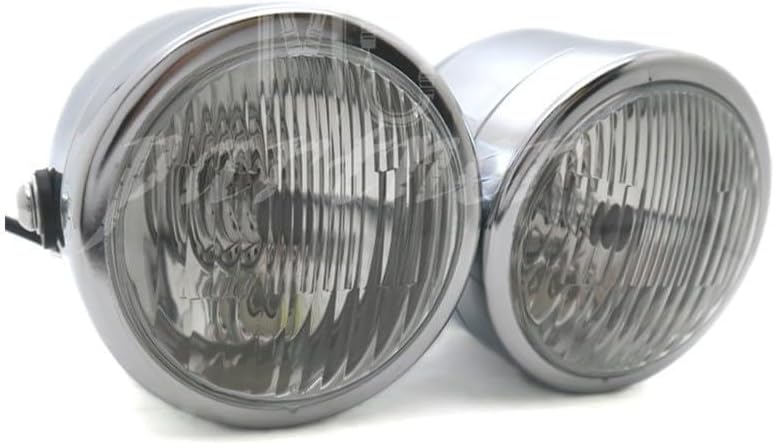 ya 6 8.24 baidi Chrome Twin Headlight Motorcycle Double Dual Lamp Street Fighter Naked Dominator