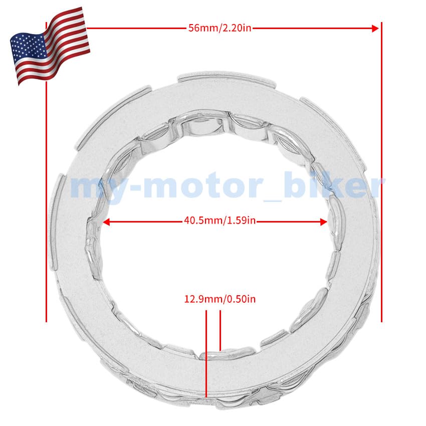 ya 23 10.7 baidi One-Way Starter Clutch Bearings are Suitable for KTM 500 EXC 2015-2016 and 450 500 EXC-F 2019-2020.