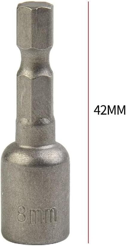 ya 26 10.21 baidi Nut Setter 10pcs Set Nut Driver 8mm 5/16 Socket Adapter Hex Drill Bit Nobby-2