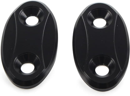 ya 23 10.7 baidi 2x Rearview Mirror Block Off Base Plates Cover for BMW S1000RR 2009-2018 Black