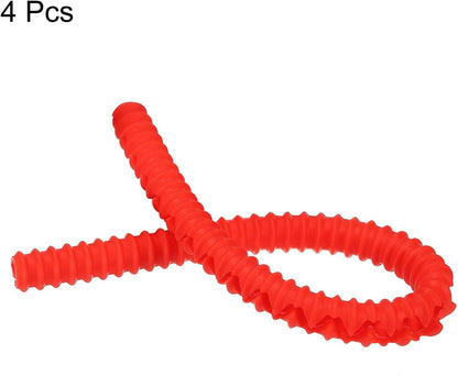 ya 14 9.20 baidi 35.5cm Silicone Oven Rack Shields Guard Heat Resistant Ed Liner Cover Red 4pcs-1