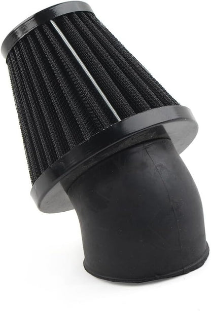ya 5 8.24 baidi 48mm Air Intake Filter Cleaner Rubber Bend Inlet Stainless Steel Mesh