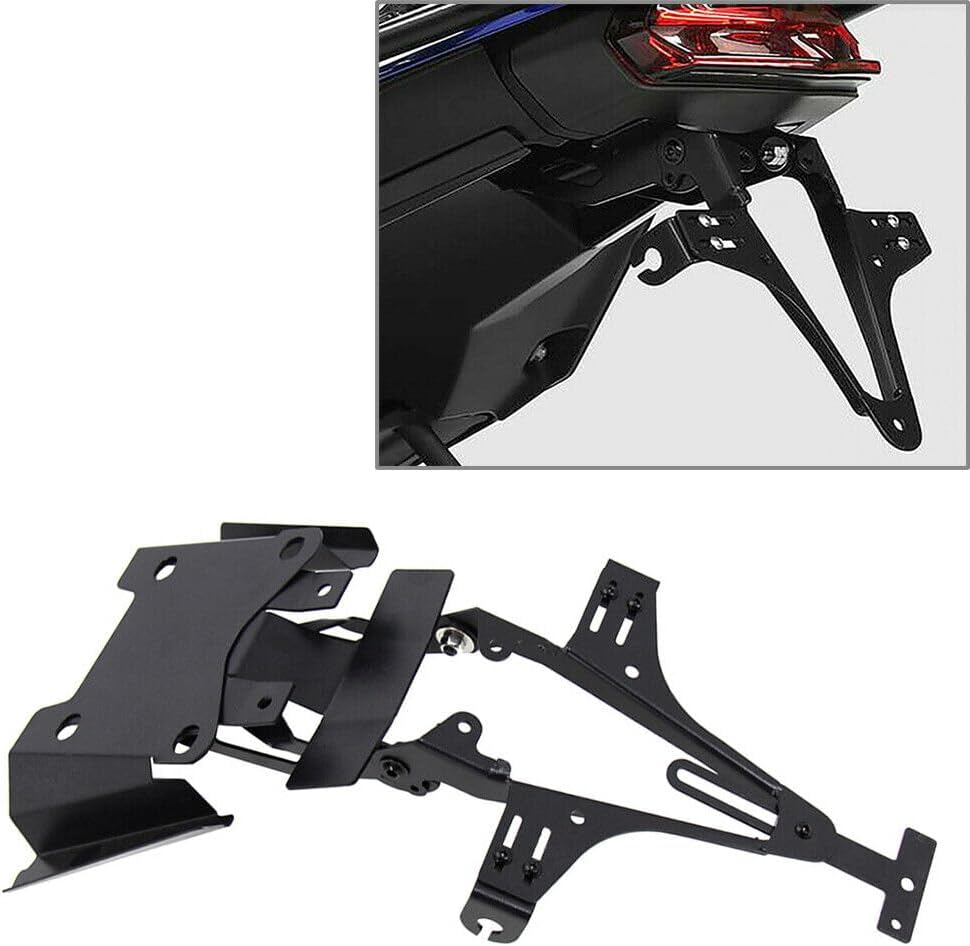 ya 28 10.13 zhengce Adjustable CNC Rear License Number Plate Holder Bracket for Yamaha Tenere 7