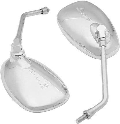 ya 13 9.15 baidi Universal 10mm Chrome Mirrors Pair for Motorcycle Scooter for Harley Indian for Ducati