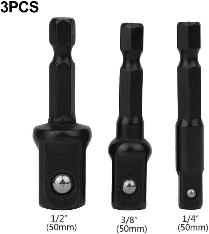 ya 14 9.20 baidi Tool Nut Driver Sockets 3pcs/kit Accessories For Electric Screwdriver Tool-1