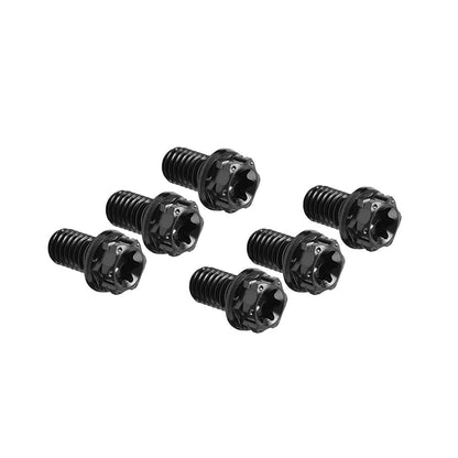 ya 4 8.8.2 6pcs Bolts Torx Head Flange Screw M8x35mm Black for Motorcycle Bike