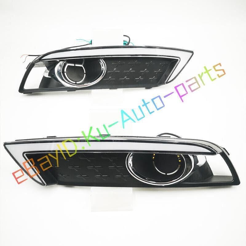 ya 9 10.24 for Hyundai Venue 2020-2023 LED front bumper fog lights B daytime running lights-