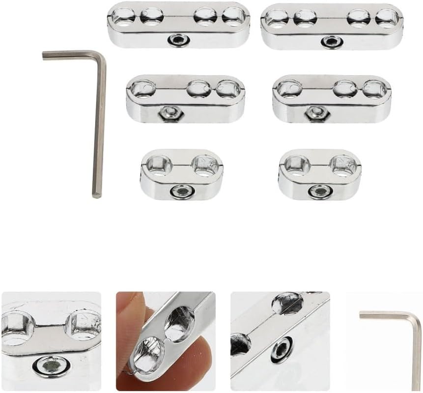 ya 7 8.24 baidi Cable Organizer Plating Wire Clip Chrome Spark Plug Holders Ignition Separator