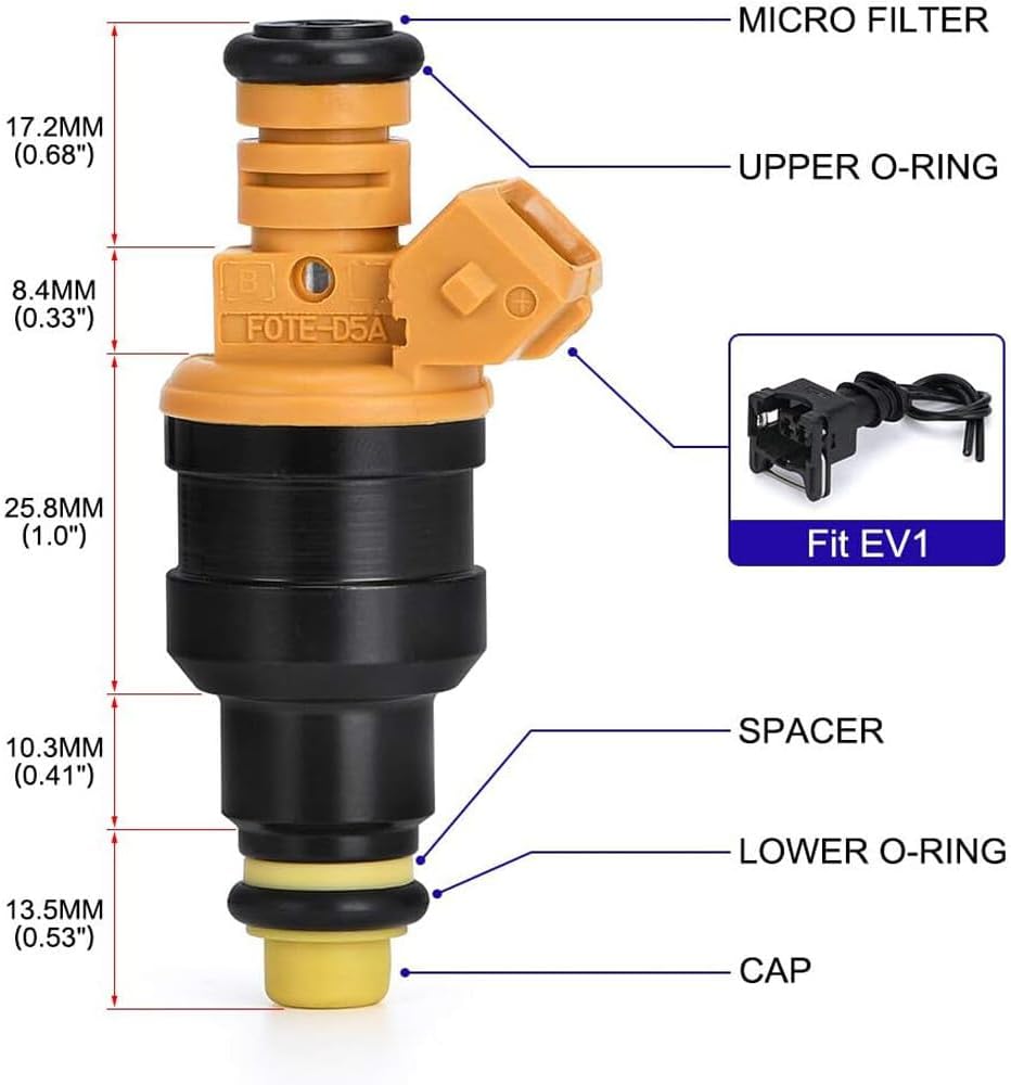ya 10 9.16 baidi 8pcs Upgrade Fuel Injectors for Ford F150 F250 F350 4.6L/5.0L/5.4L 0280150718