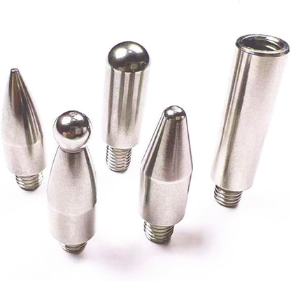 ya 4 8.24 baidi 1 Set Car Paintless Dent Repair Knock Down Pen Replace Head Stainless Ball Kit