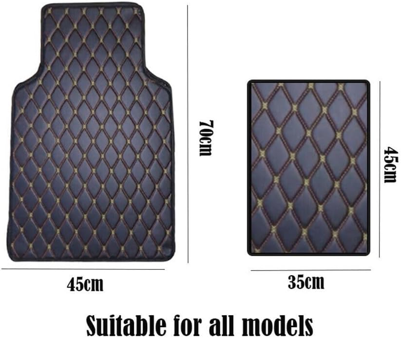 ya 7 8.24 baidi PU Leather Car Floor Mat All Weather Protection Waterproof Universal Auto Mat
