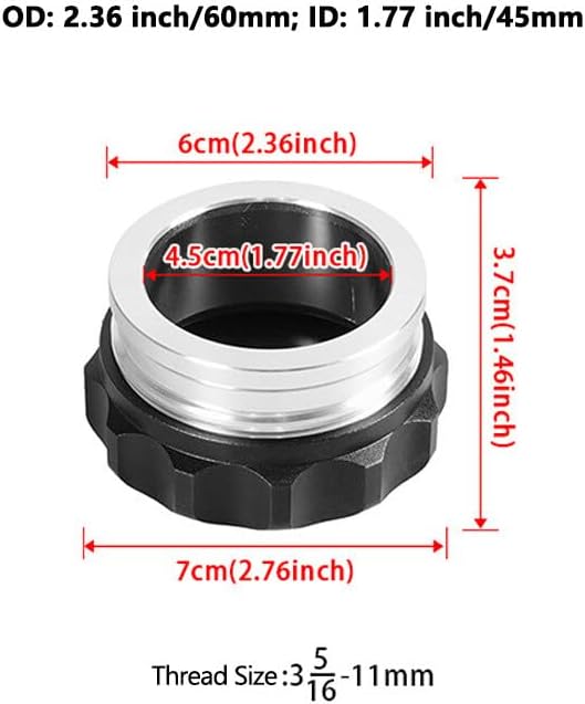 ya 5 8.10 ID 1.77 /45mm Aluminum Alloy Weld Billet On Filler Neck Cap Oil Fuel Water Tank